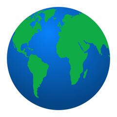 The earth globe illustration isolated 