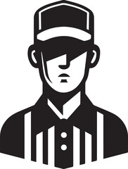 Cricket Umpire Cricket Refree Vector Design