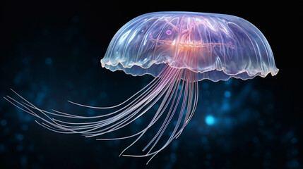 jellyfish in aquarium high definition(hd) photographic creative image