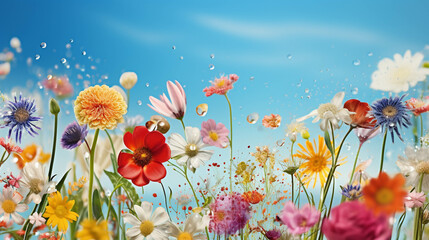 field of poppieshigh definition(hd) photographic creative image