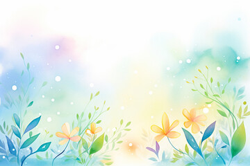 Magical glow Adding a touch of enchantment to your background , cartoon drawing, water color style