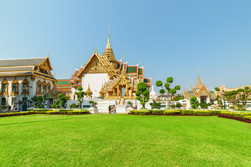 Naklejka premium Awesome view of the Grand Palace in Bangkok, Thailand
