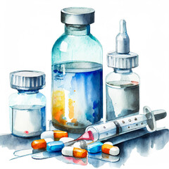 Colorful Compounds: A Watercolor Exploration of the World of Pharmaceuticals