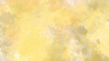 abstract background yellow and gray wetercolor. Beautiful bright yellow grunge watercolor background for template design.
