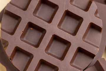 sweet chocolate with cocoa and nuts and other ingredients