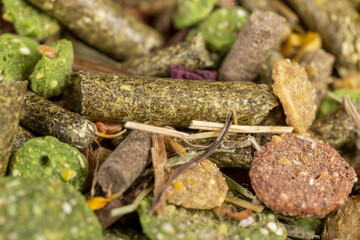 combined pet food for rodents, meat-free food