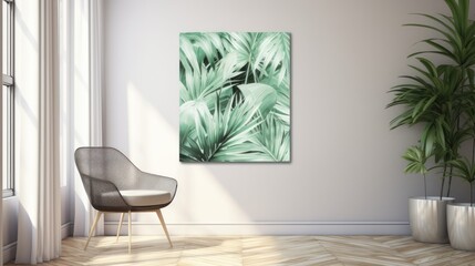 Tropical leaf art pastel watercolor background Floral digital print design Canvas art for wallpaper, wall art, prints, fabric, patterns and packaging.