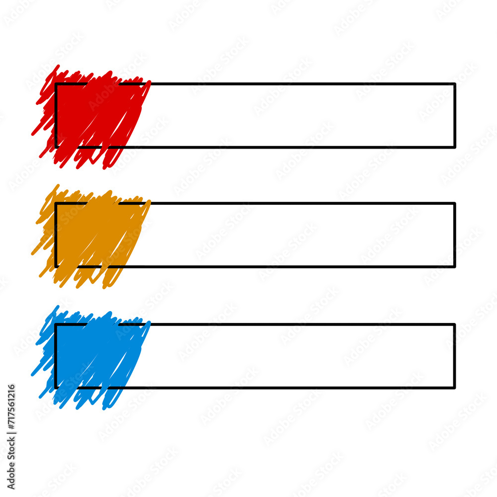 Leinwandbilder lower third design multicolour set of banners for element design transparent file png, text box fram