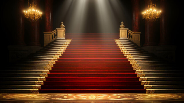 red carpet on stage high definition(hd) photographic creative image