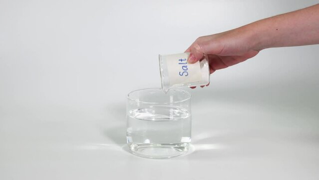 Demonstration of Salt Dissolving in Water