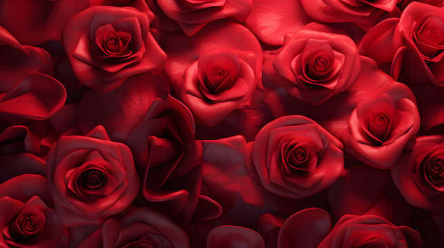 Red roses background,,
 Natural red roses background, flowers wall. Romantic Floral Wallpaper, Valentines concept Pro Photo
