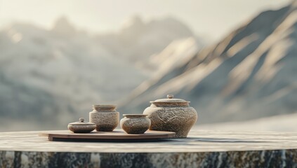 Experience Serenity with a Cup of Coffee - Enjoy the Tranquil Beauty of Mountain Views While Savoring a Relaxing Cup of Coffee, Perfect for Nature Lovers and Coffee Enthusiasts