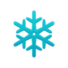 snowflake 3d icon set high quality render and transparent background
