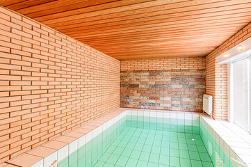 interior apartment room swimming pool in house