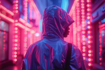 A vibrant mix of neon colors to represent excitement and liveliness.