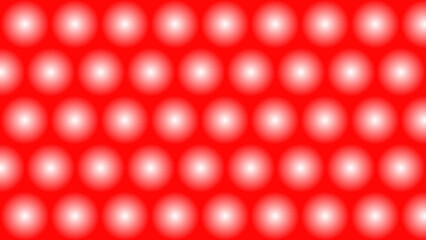 Red abstract background with glowing balls