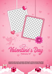 Vector Valentine's Day PosterTemplate