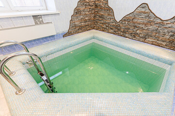 interior apartment room swimming pool in house