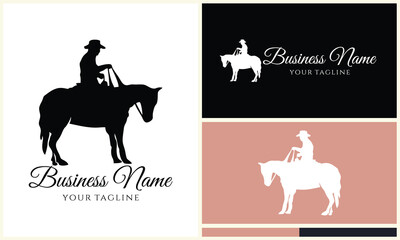 silhouette donkey unicorn horseman equestrian