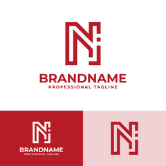 Letter NJ Modern Logo, suitable for business with NJ or JN initials