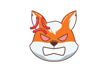 Obraz premium Cute Shiba Inu Expression Sticker
