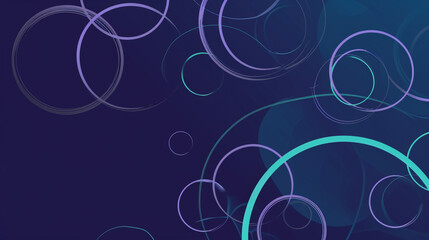 Simple Minimalistic Dynamic Graphic Intro Background. Abstract Circles Template. Website background.