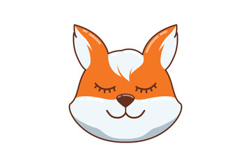 Obraz premium Cute Shiba Inu Expression Sticker