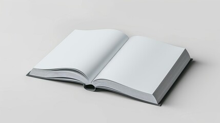 Photorealistic Book Mockup on light grey background  