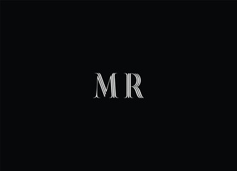 Best MR letter logo design 