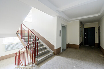 interior apartment room stairs, steps staircase inside house