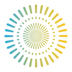 Lunar new year ornament. firework icon on gradient style