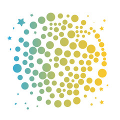 Lunar new year ornament. firework icon on gradient style