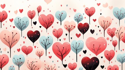 Valentine's Day heart background