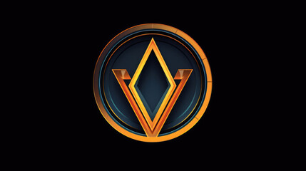 Flat vector logo minimalist