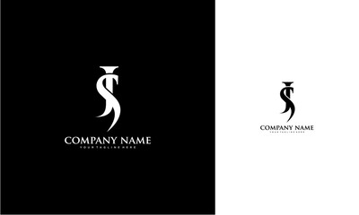 JS or SJ initial logo concept monogram,logo template designed to make your logo process easy and approachable. All colors and text can be modified.