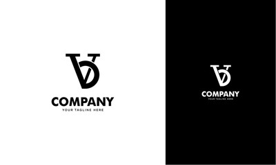 VB or BV initial logo concept monogram,logo template designed to make your logo process easy and approachable. All colors and text can be modified