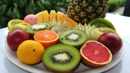 Naklejka na ściany i meble Very refreshing tropical fruit