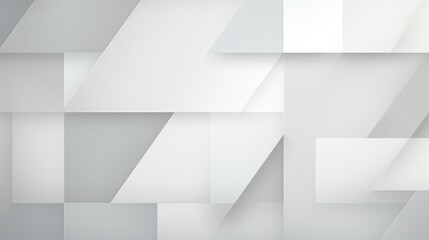 Obraz premium White and Grey Background with Pale Geometric Shapes sculpture straight business.
