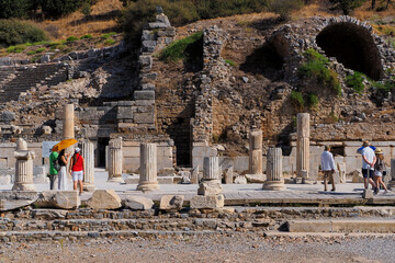 Ephesus, Türkiye in ancient times one of the 12 Ionian cities in Asia Minor. It was located at the...