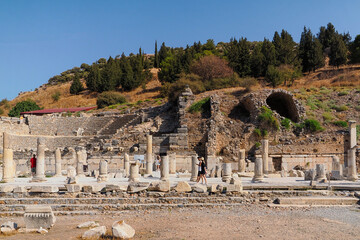 Ephesus, Türkiye in ancient times one of the 12 Ionian cities in Asia Minor. It was located at the...