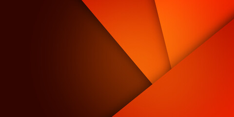 Abstract 3d orange background with blank space of paper layer