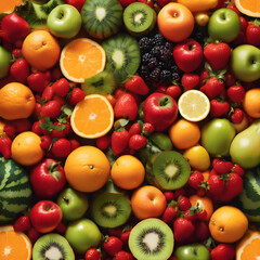 Nutrient-Rich Fruit Medley: A Wholesome and Delicious Composition