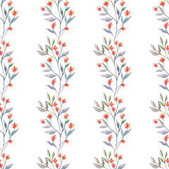 Free vector watercolor winter flowers.