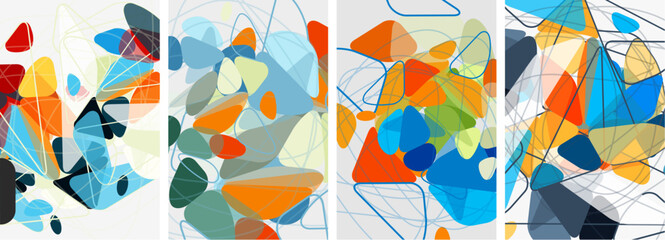 Triangle geometric abstract backgrounds. Vector illustration For Wallpaper, Banner, Background, Card, Book Illustration, landing page