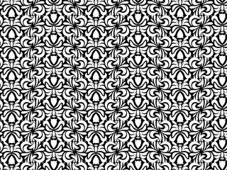 black and white demask pattern