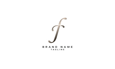 JF, FJ, Abstract initial monogram letter alphabet logo design