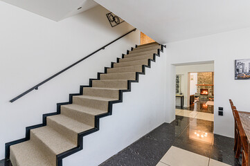 interior apartment room stairs, steps staircase inside house