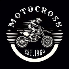 illustration vintage logo motorbike classics