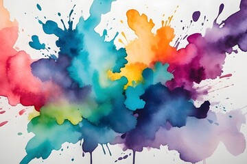 Fototapeta premium Captivating Watercolor Stains background