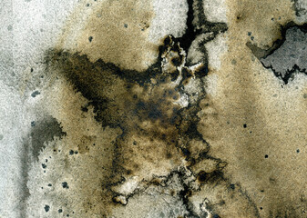 Abstract paint background. Horizontal banner. Painted paper texture.